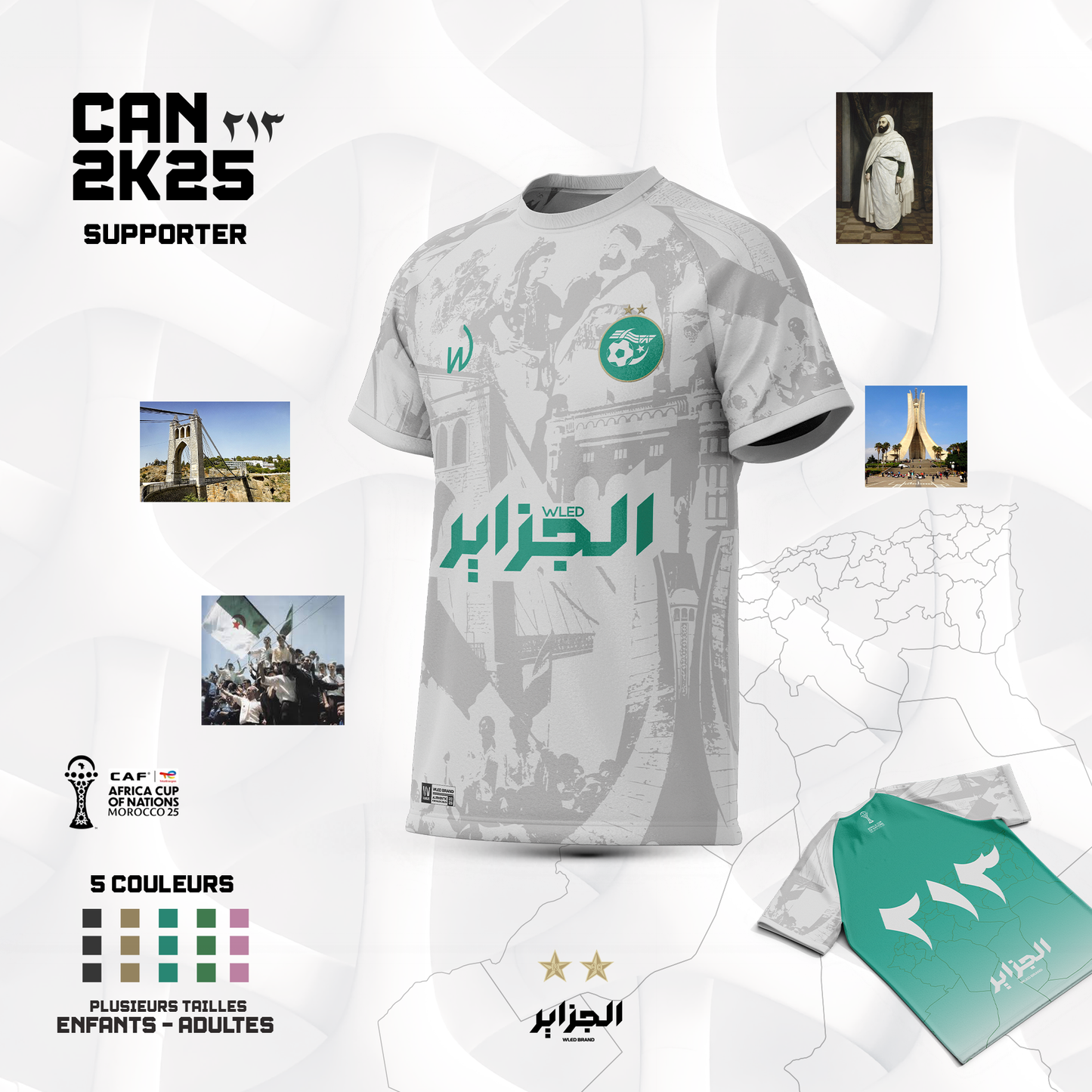 🇩🇿 Maillot Concept Algérie – Édition Spéciale CAN 2025 - Précommande