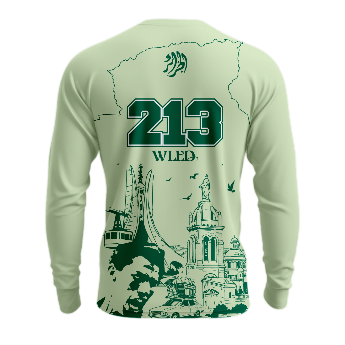 Maillot Algérie Manche longue – Les Héritiers (Édition Limitée) 10 Pièce uniquement